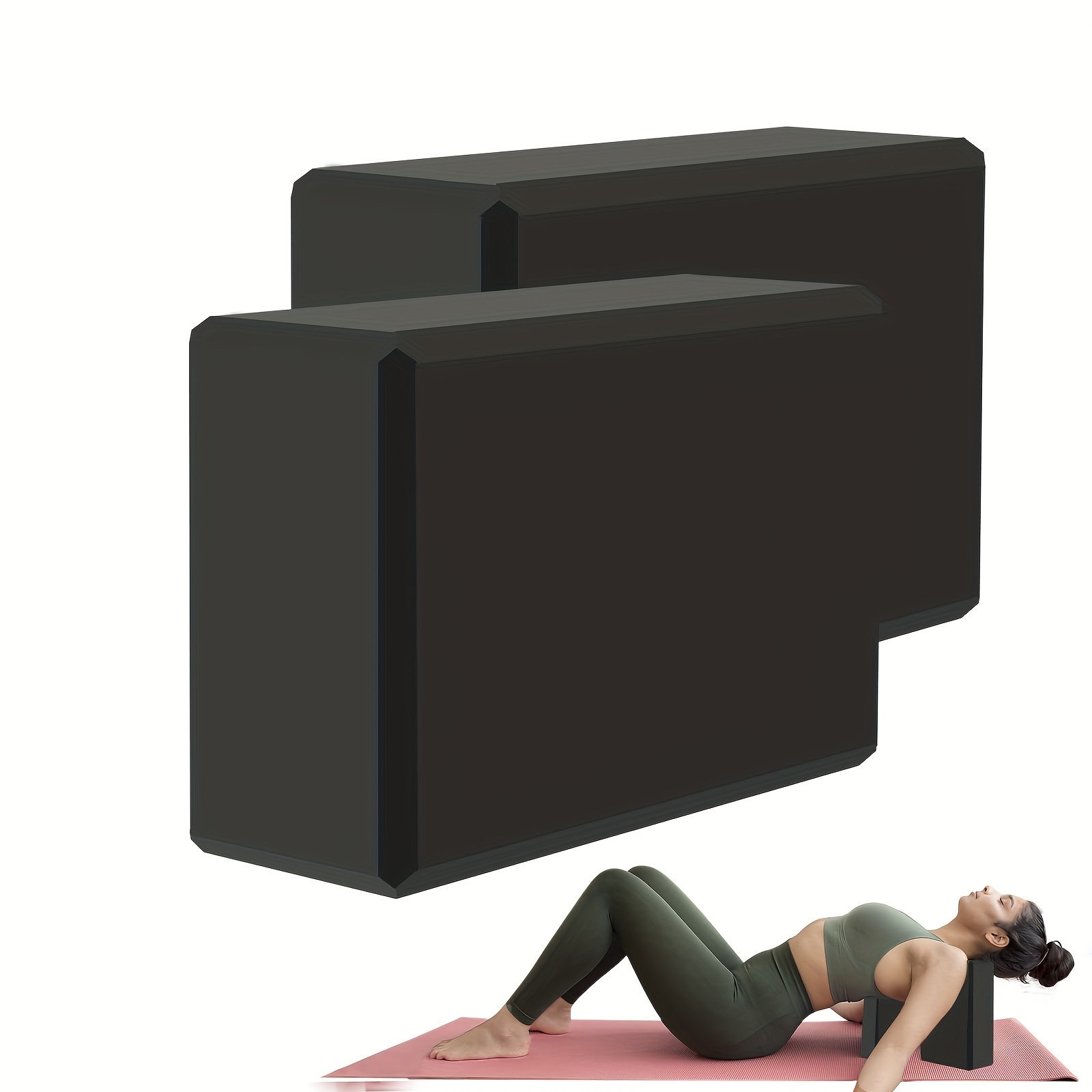 Yoga Block Cork - 1/2PCS Gym Schaum Ziegel Training Übung