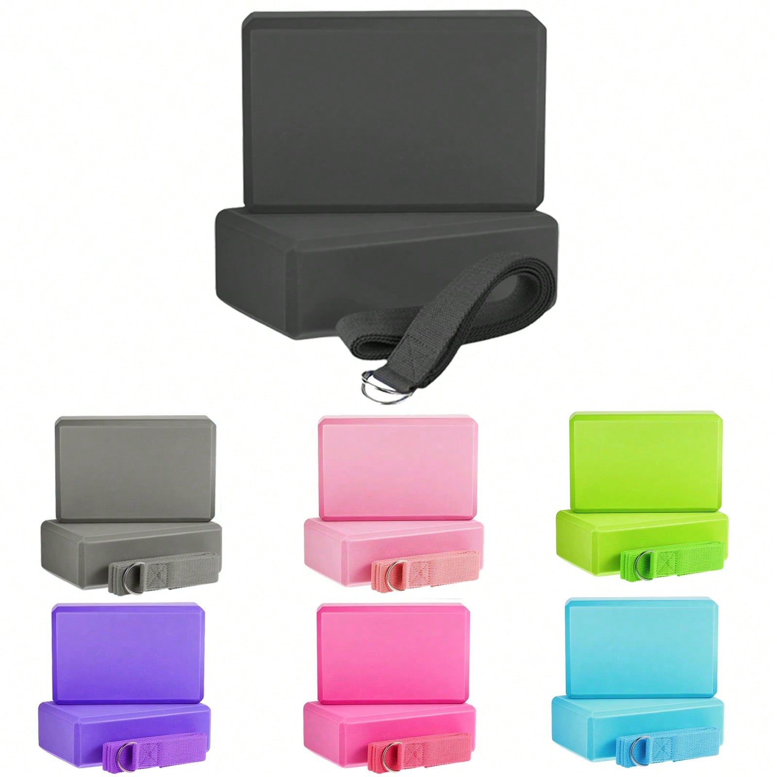 Yoga Block Cork - 2er-Pack Yoga-Blöcke aus hochdichtem Schaumstoff, leichte