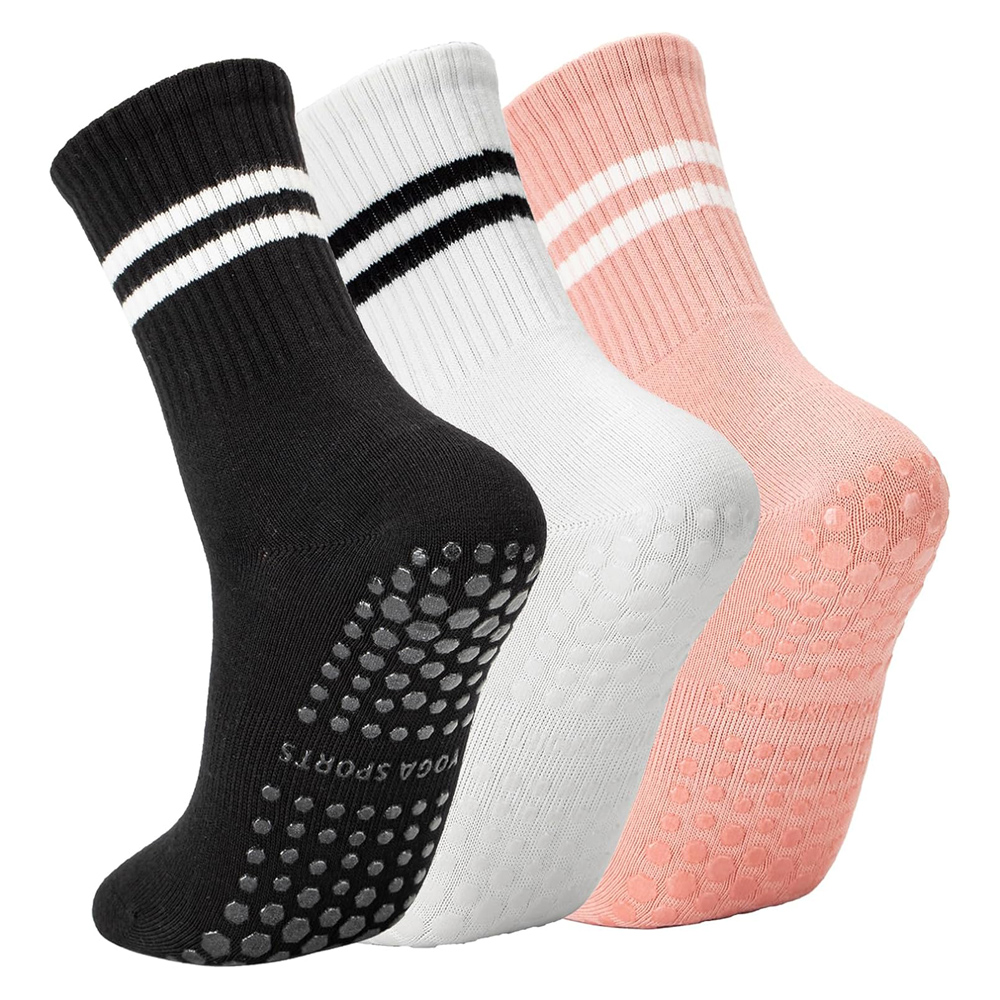 Pilates Yoga Grip Socks - Yoga-Pilates-Socken mit Griffen für Damen, rutschfeste