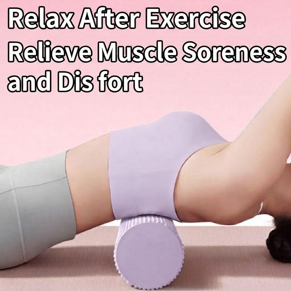 Pilates Yoga Wheel - Yoga-Schaumstoffrolle EVA Hochdichte Yoga-Säule Pilates-Schaumstoffrolle Übungs-Rückenmassagerolle