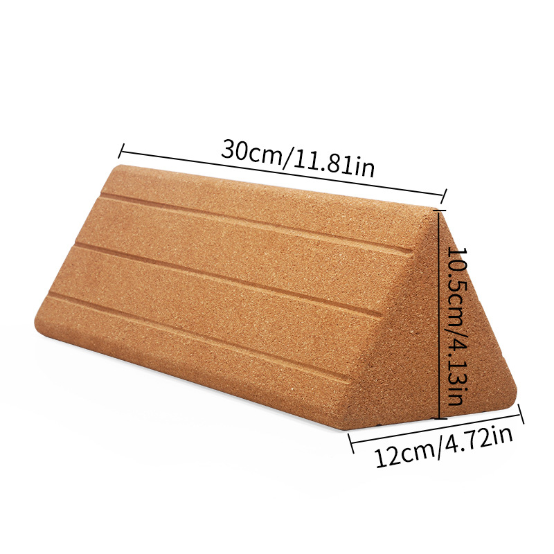 Yoga Block Cork - Hochdichter Triangel-Yoga-Block aus Kork – Taillen-Bauch-Fitness-Tanz