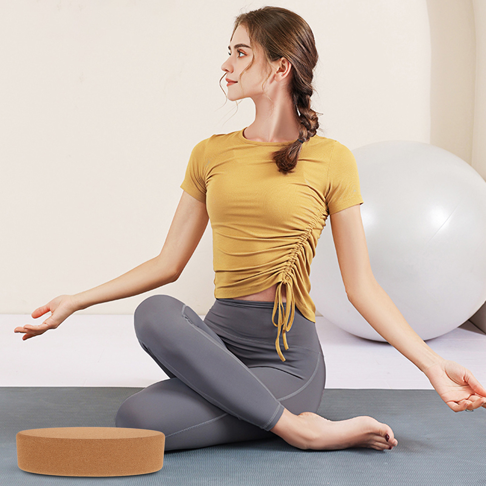 Ovaler Kork-Yoga-Block Premium – Yoga Block Cork Bewertung und Preis