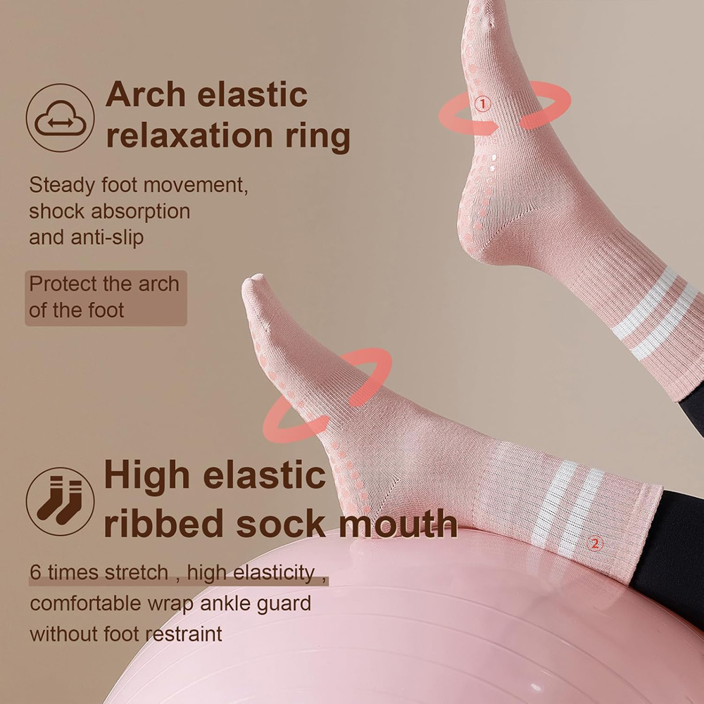 Yoga-Pilates-Socken mit Griffe – Pilates Yoga Grip Socks Bewertung und Preis