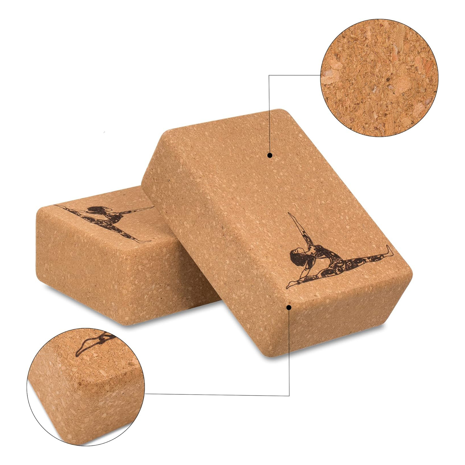 100 % natürlicher Kork-Yoga-Bl – Yoga Block Cork Bewertung und Preis